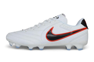 Nike Tiempo Ligera Pro FG Firm Ground Soccer Cleats - White/Black/Bright Crimson