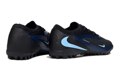 Nike Phantom 6 Elite Low TF Artificial Turf Soccer Shoes - Black/Midnight Black/Baltic Blue