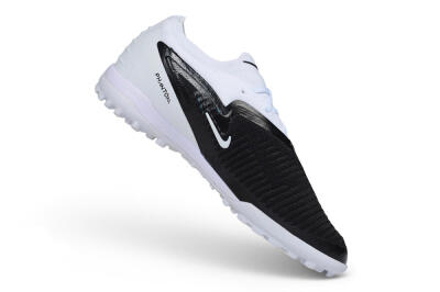 Nike Phantom 6 Elite Low TF Artificial Turf Soccer Shoes - White/White/Black