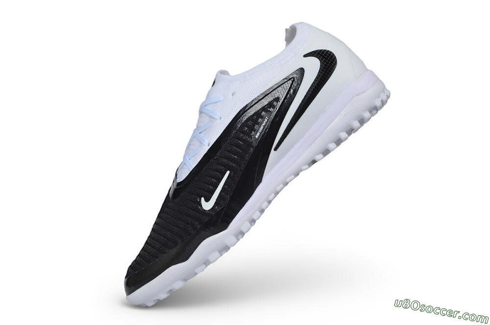 Nike Phantom 6 Elite Low TF Artificial Turf Soccer Shoes - White/White/Black 5