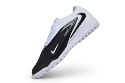 Nike Phantom 6 Elite Low TF Artificial Turf Soccer Shoes - White/White/Black