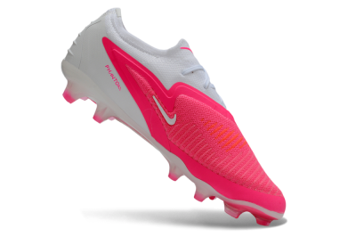 Nike Phantom 6 Elite Low FG Firm Ground Soccer Cleats - White/White/Hyper Pink