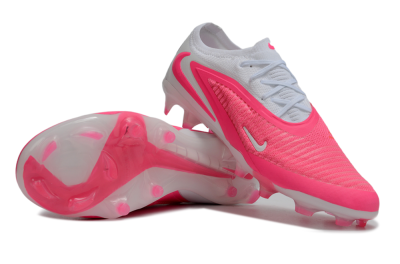 Nike Phantom 6 Elite Low FG Firm Ground Soccer Cleats - White/White/Hyper Pink