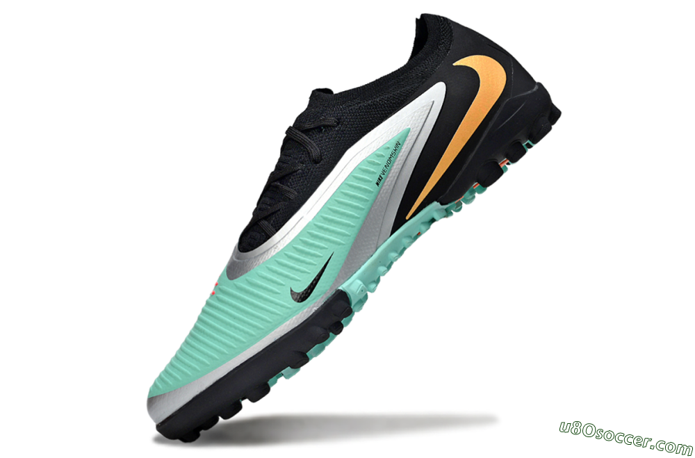 Nike Phantom 6 Elite Low TF Artificial Turf Soccer Shoes - Green/Mint Foam/Metallic Silver 5