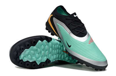 Nike Phantom 6 Elite Low TF Artificial Turf Soccer Shoes - Green/Mint Foam/Metallic Silver
