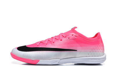 Nike Air Zoom Mercurial Vapor 17 Elite TF Artificial Turf Soccer Shoes - Pink/Hyper Pink/Metallic Silver