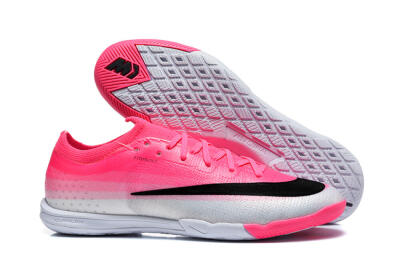Nike Air Zoom Mercurial Vapor 17 Elite TF Artificial Turf Soccer Shoes - Pink/Hyper Pink/Metallic Silver
