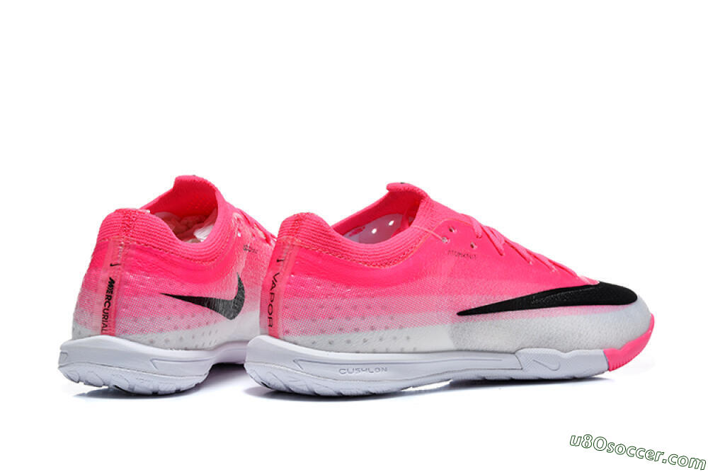 Nike Air Zoom Mercurial Vapor 17 Elite TF Artificial Turf Soccer Shoes - Pink/Hyper Pink/Metallic Silver 9