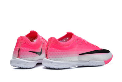Nike Air Zoom Mercurial Vapor 17 Elite TF Artificial Turf Soccer Shoes - Pink/Hyper Pink/Metallic Silver