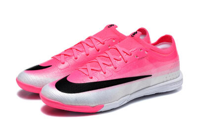 Nike Air Zoom Mercurial Vapor 17 Elite TF Artificial Turf Soccer Shoes - Pink/Hyper Pink/Metallic Silver