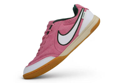 Nike Tiempo Legend SE IC Indoor & Futsal Soccer Shoes - Pink/Berry Pink/Forest Green