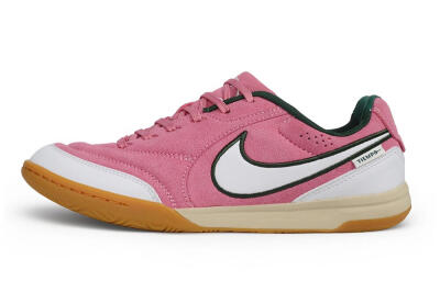 Nike Tiempo Legend SE IC Indoor & Futsal Soccer Shoes - Pink/Berry Pink/Forest Green
