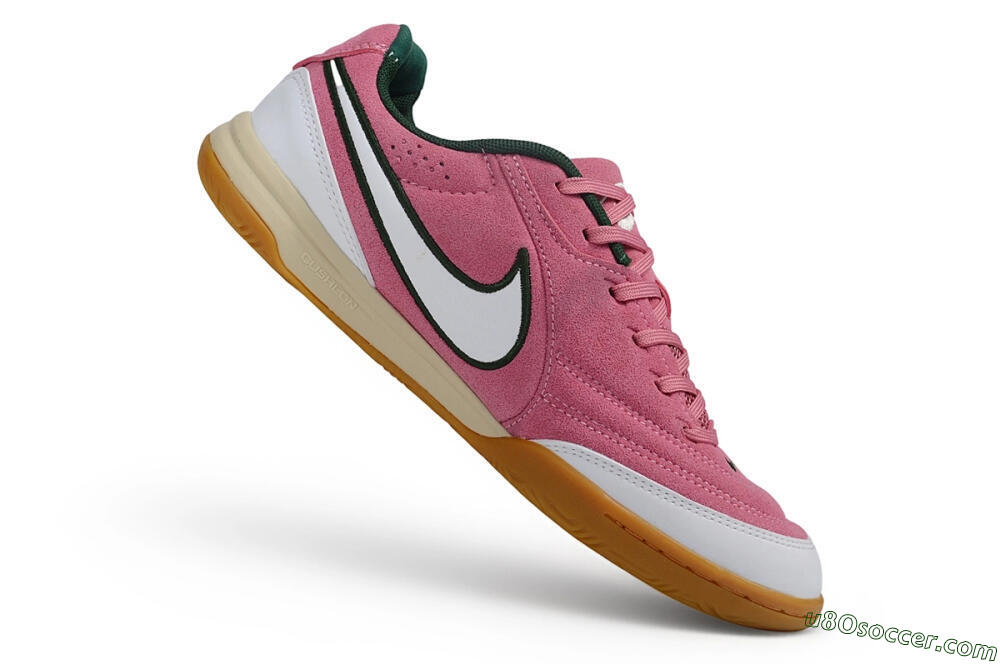 Nike Tiempo Legend SE IC Indoor & Futsal Soccer Shoes - Pink/Berry Pink/Forest Green 4