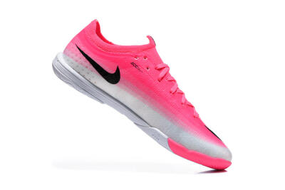 Nike Air Zoom Mercurial Vapor 17 Elite IC Indoor & Futsal Soccer Shoes - Pink/Hyper Pink/Metallic Silver