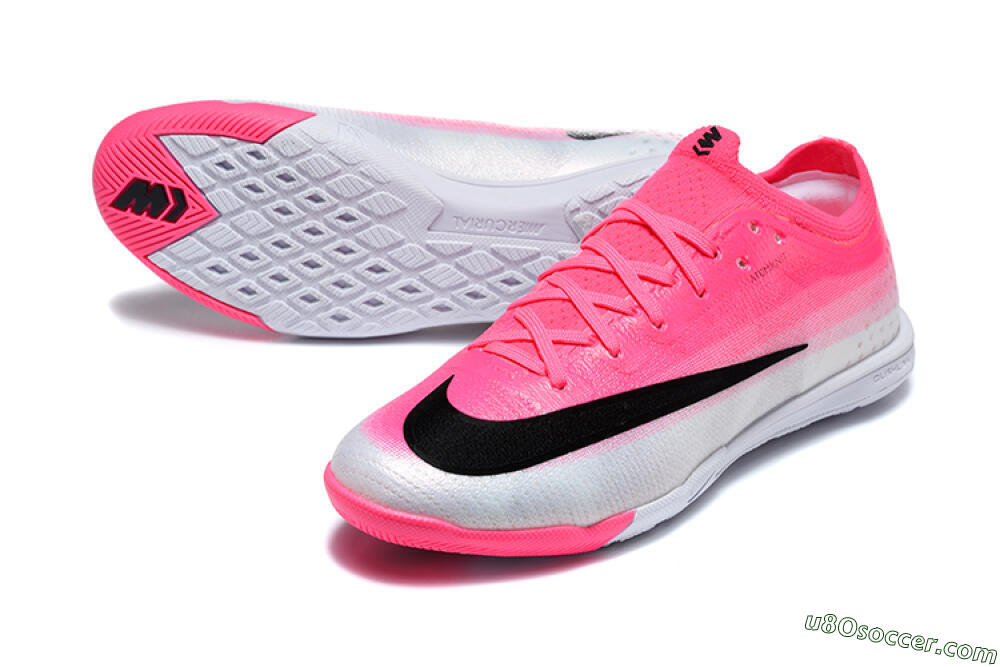 Nike Air Zoom Mercurial Vapor 17 Elite IC Indoor & Futsal Soccer Shoes - Pink/Hyper Pink/Metallic Silver 3