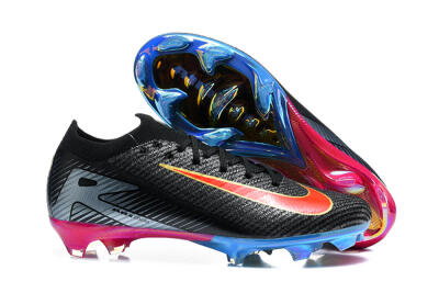 Nike Air Zoom Mercurial Vapor 16 Elite FG Firm Ground Soccer Cleats - Black/Black/Multicolor