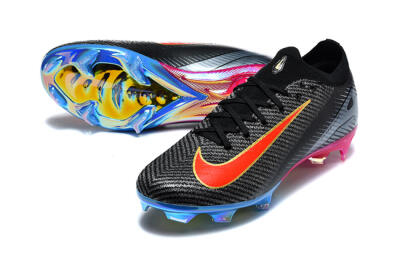 Nike Air Zoom Mercurial Vapor 16 Elite FG Firm Ground Soccer Cleats - Black/Black/Multicolor