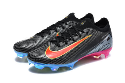 Nike Air Zoom Mercurial Vapor 16 Elite FG Firm Ground Soccer Cleats - Black/Black/Multicolor