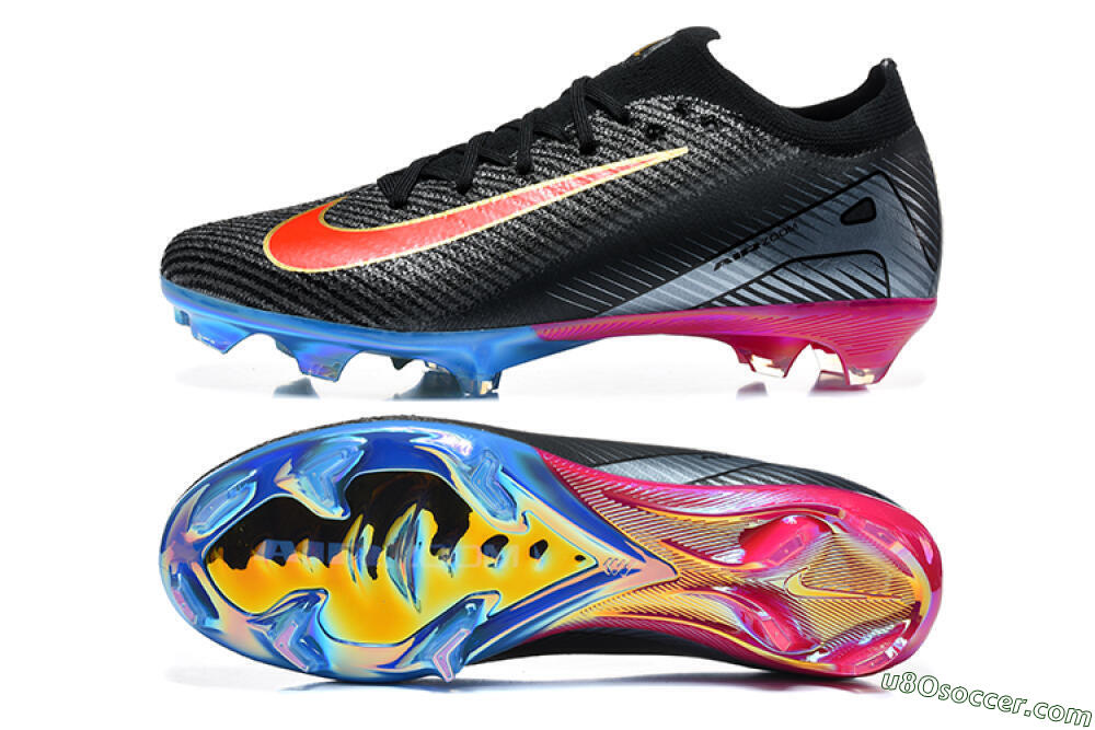 Nike Air Zoom Mercurial Vapor 16 Elite FG Firm Ground Soccer Cleats - Black/Black/Multicolor 0