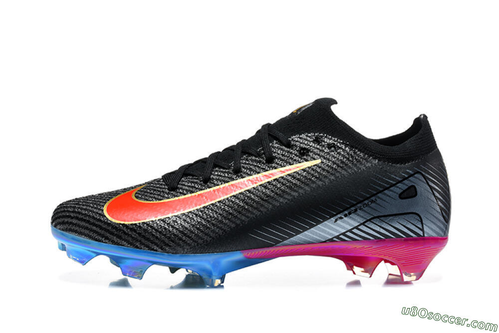 Nike Air Zoom Mercurial Vapor 16 Elite FG Firm Ground Soccer Cleats - Black/Black/Multicolor 2