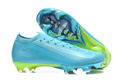 Nike Air Zoom Mercurial Vapor 16 Elite FG Firm Ground Soccer Cleats - Blue/Baltic Blue/Lime Blast