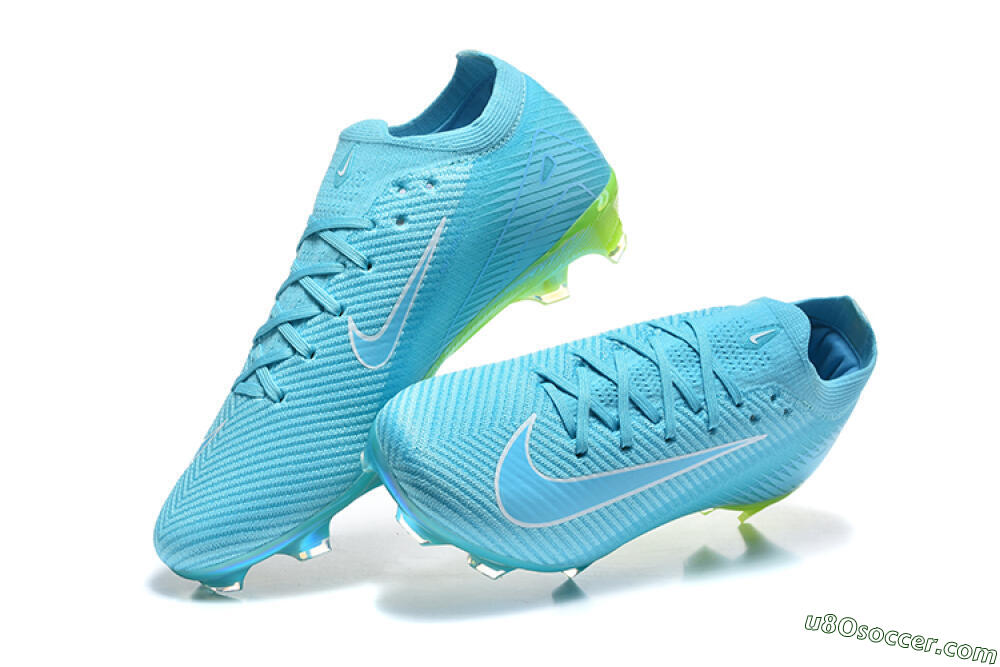 Nike Air Zoom Mercurial Vapor 16 Elite FG Firm Ground Soccer Cleats - Blue/Baltic Blue/Lime Blast 6