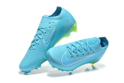 Nike Air Zoom Mercurial Vapor 16 Elite FG Firm Ground Soccer Cleats - Blue/Baltic Blue/Lime Blast