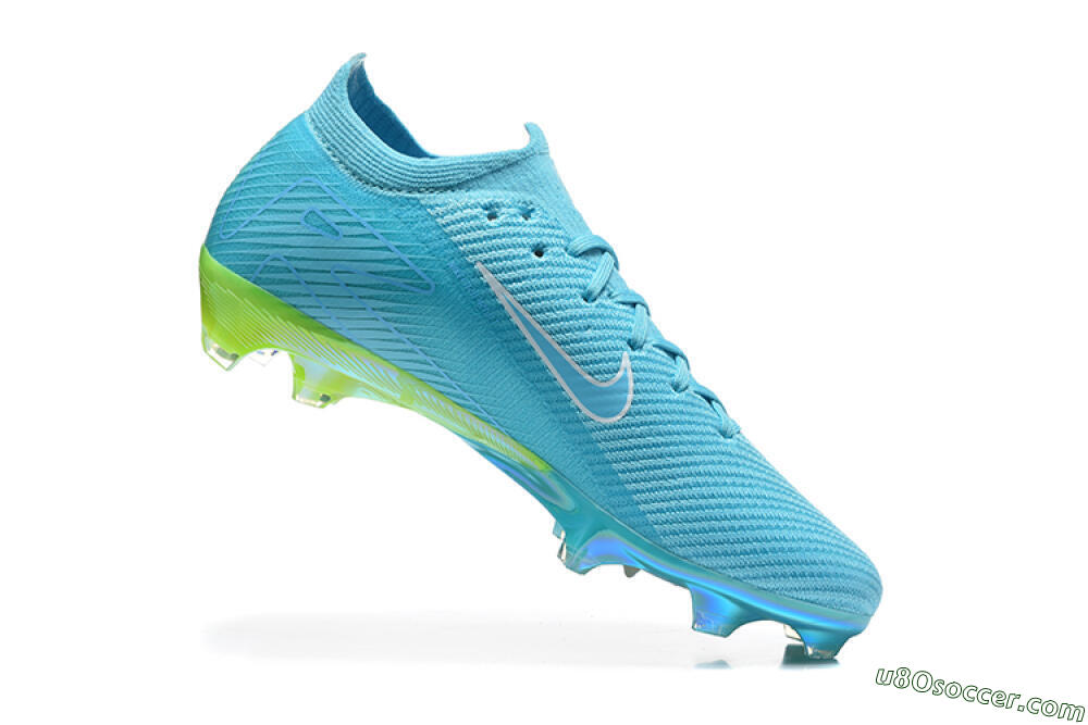 Nike Air Zoom Mercurial Vapor 16 Elite FG Firm Ground Soccer Cleats - Blue/Baltic Blue/Lime Blast 7