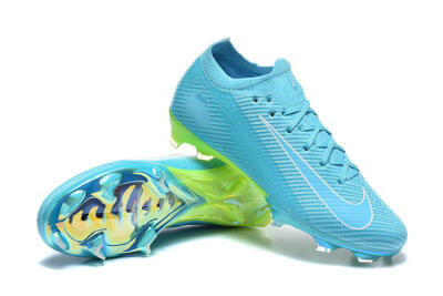 Nike Air Zoom Mercurial Vapor 16 Elite FG Firm Ground Soccer Cleats - Blue/Baltic Blue/Lime Blast
