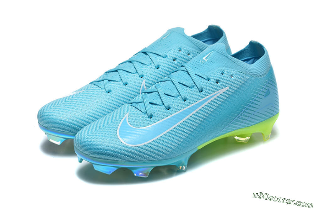 Nike Air Zoom Mercurial Vapor 16 Elite FG Firm Ground Soccer Cleats - Blue/Baltic Blue/Lime Blast 5