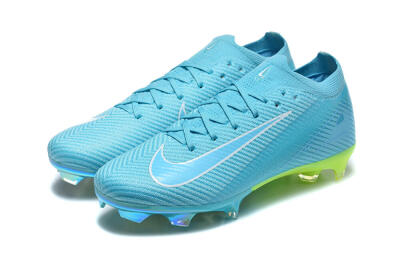 Nike Air Zoom Mercurial Vapor 16 Elite FG Firm Ground Soccer Cleats - Blue/Baltic Blue/Lime Blast