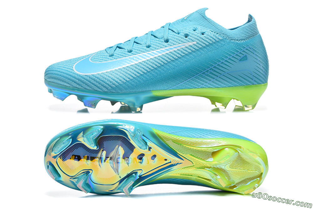 Nike Air Zoom Mercurial Vapor 16 Elite FG Firm Ground Soccer Cleats - Blue/Baltic Blue/Lime Blast 0