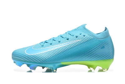 Nike Air Zoom Mercurial Vapor 16 Elite FG Firm Ground Soccer Cleats - Blue/Baltic Blue/Lime Blast