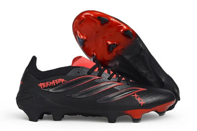 Adidas Predator 26 Elite 1994 FG Firm Ground Soccer Cleats - Black/Core Black/Solar Red