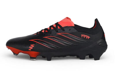 Adidas Predator 26 Elite 1994 FG Firm Ground Soccer Cleats - Black/Core Black/Solar Red