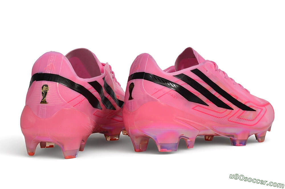 Adidas F50 Hyperfast Elite FG Firm Ground Soccer Cleats - Pink/Lucid Pink/Core Black 7