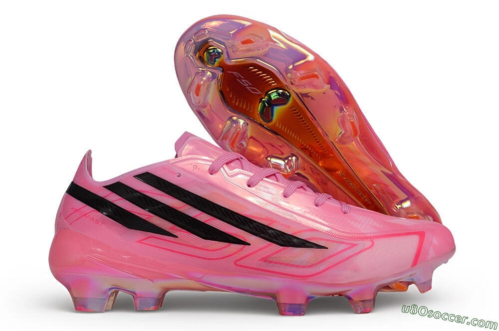 Adidas F50 Hyperfast Elite FG Firm Ground Soccer Cleats - Pink/Lucid Pink/Core Black 1