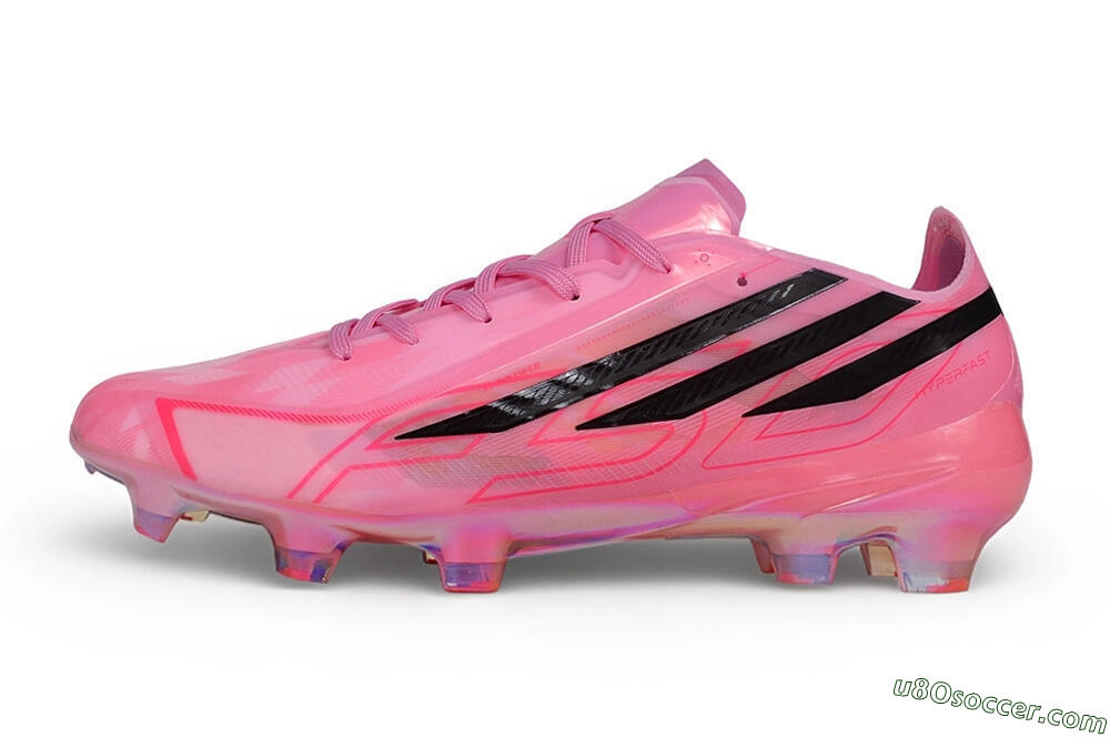 Adidas F50 Hyperfast Elite FG Firm Ground Soccer Cleats - Pink/Lucid Pink/Core Black 2