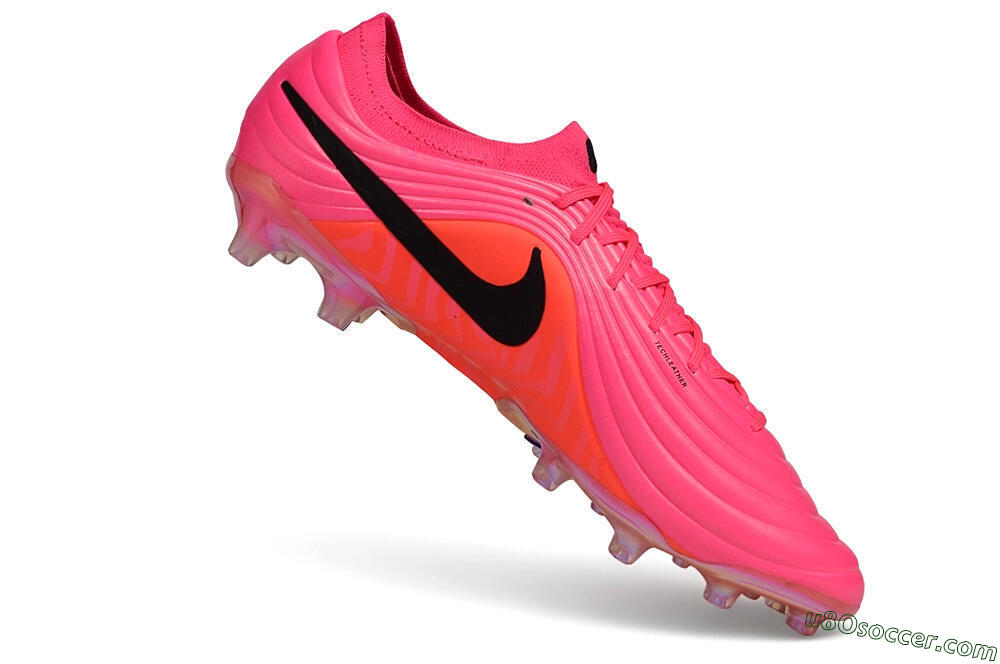 Nike Tiempo Legend 11 Elite AG Artificial Grass Soccer Cleats - Pink/Hyper Pink/Sunset Glow 5