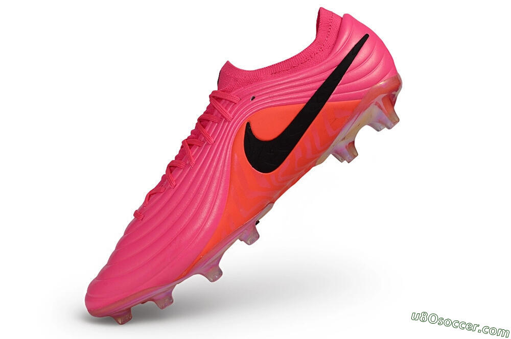Nike Tiempo Legend 11 Elite AG Artificial Grass Soccer Cleats - Pink/Hyper Pink/Sunset Glow 6