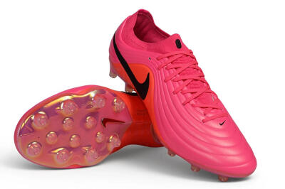 Nike Tiempo Legend 11 Elite AG Artificial Grass Soccer Cleats - Pink/Hyper Pink/Sunset Glow