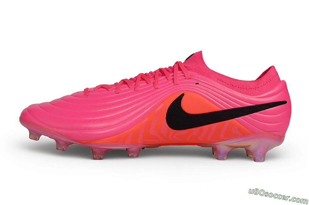 Nike Tiempo Legend 11 Elite AG Artificial Grass Soccer Cleats - Pink/Hyper Pink/Sunset Glow 2