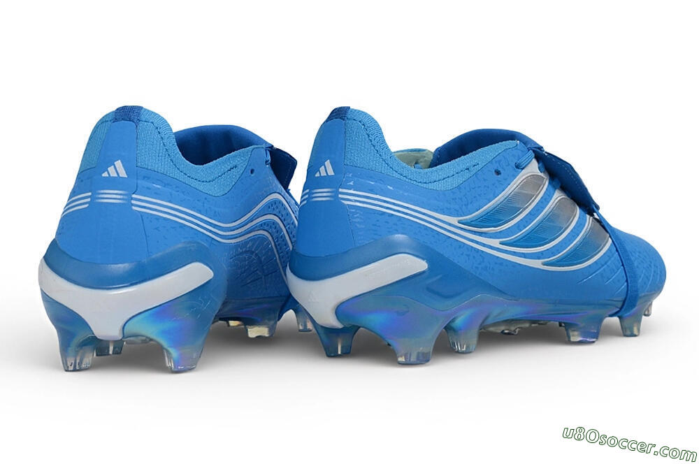 Adidas Predator 26 Elite Fold-Over Tongue FG Firm Ground Soccer Cleats - Blue/Lucid Blue/Silver Metallic 6