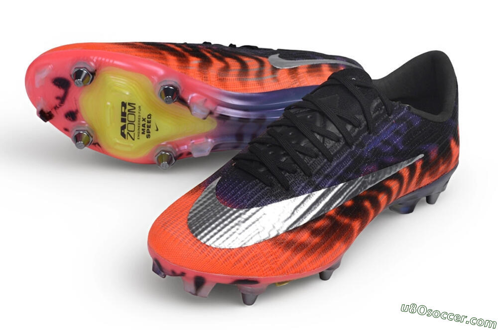 Nike Air Zoom Mercurial Superfly 11 Elite SG Soft Ground Soccer Cleats - Black/Sunset Glow/Midnight Purple 3