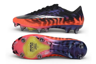 Nike Air Zoom Mercurial Superfly 11 Elite SG Soft Ground Soccer Cleats - Black/Sunset Glow/Midnight Purple