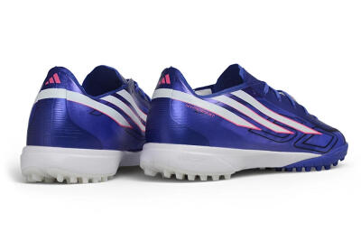 Adidas F50 Hyperfast League TF Artificial Turf Soccer Shoes - Blue/Royal Blue/Lucid Pink