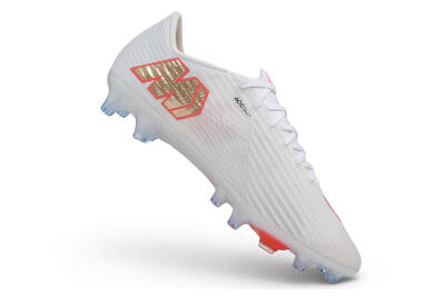 Nike Air Zoom Mercurial Superfly 11 Elite AG Artificial Grass Soccer Cleats - White/Metallic Gold/Bright Crimson