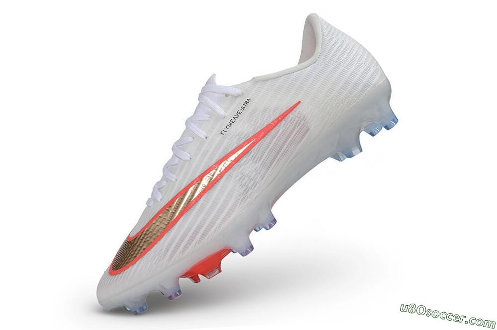 Nike Air Zoom Mercurial Superfly 11 Elite AG Artificial Grass Soccer Cleats - White/Metallic Gold/Bright Crimson 5