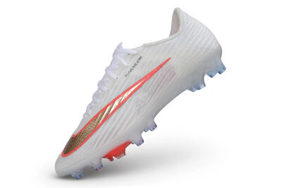 Nike Air Zoom Mercurial Superfly 11 Elite AG Artificial Grass Soccer Cleats - White/Metallic Gold/Bright Crimson