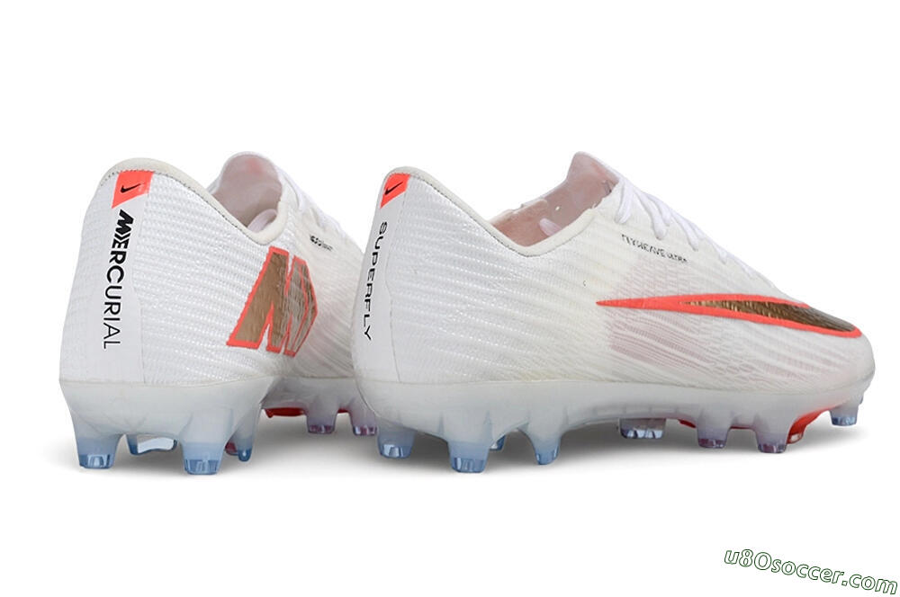 Nike Air Zoom Mercurial Superfly 11 Elite AG Artificial Grass Soccer Cleats - White/Metallic Gold/Bright Crimson 6